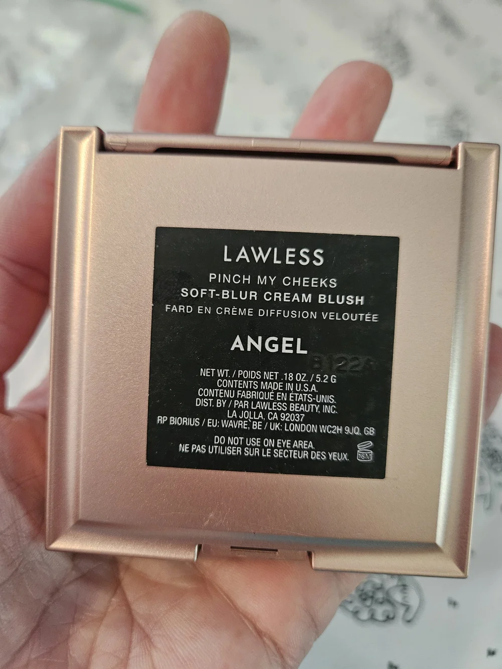 LAWLESS Cream Blush in Peachy Coral Angel NWOB